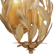 Crystorama 561 Broche 2-lt 16" Tall Wall Sconce - Antique Gold