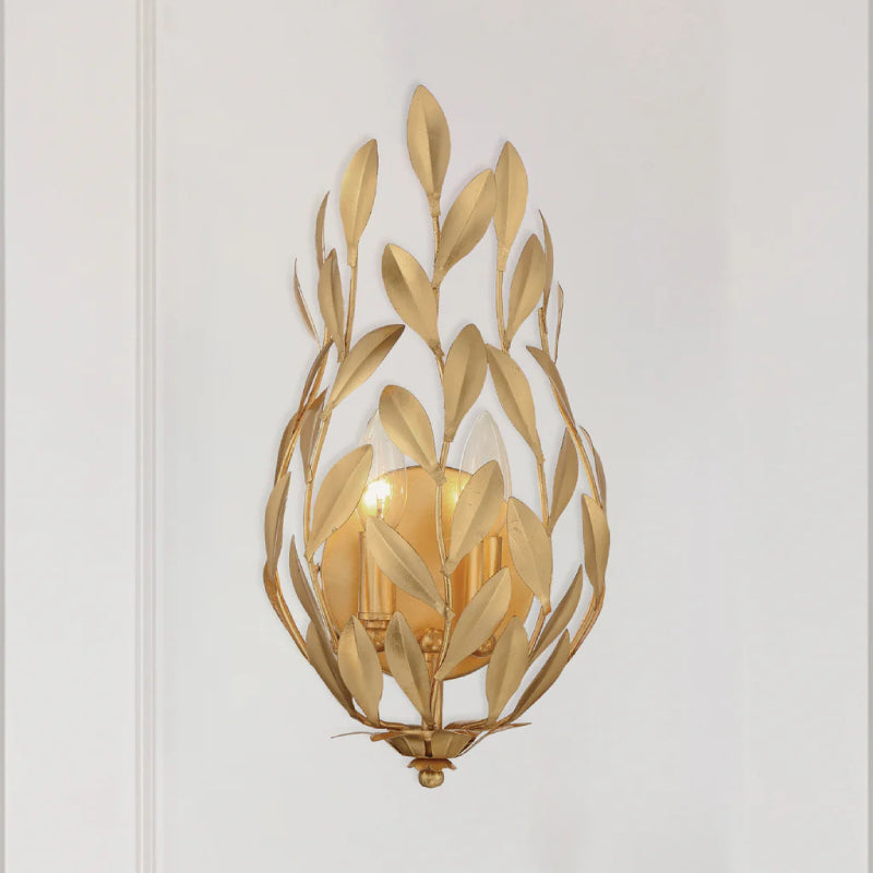 Crystorama 561 Broche 2-lt 16" Tall Wall Sconce - Antique Gold