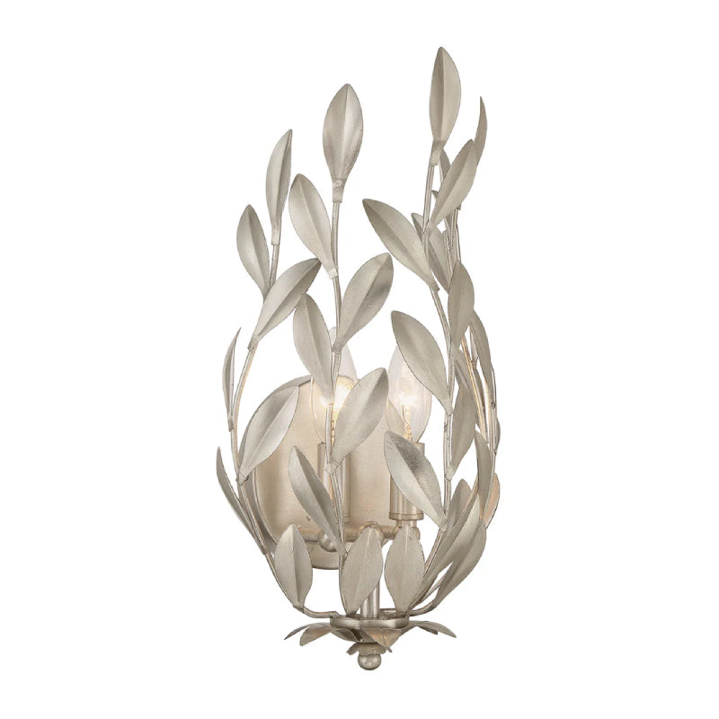 Crystorama 561 Broche 2-lt 16" Tall Wall Sconce - Antique Silver