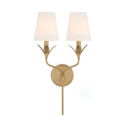 Crystorama 562 Broche 2-lt 21" Tall Wall Sconce - Antique Gold