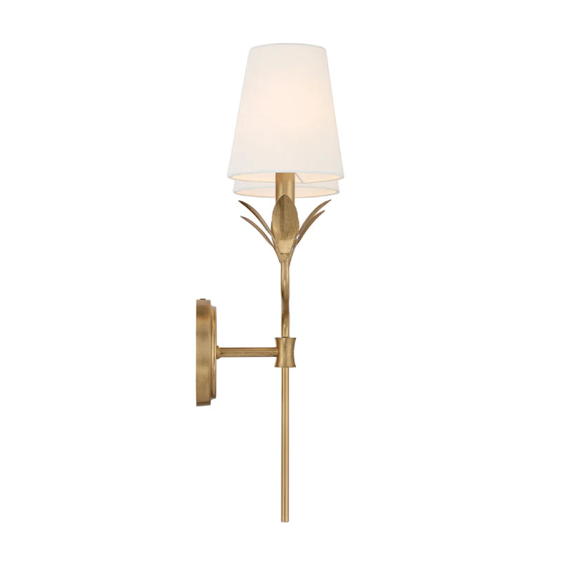 Crystorama 562 Broche 2-lt 21" Tall Wall Sconce - Antique Gold