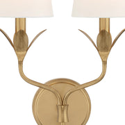 Crystorama 562 Broche 2-lt 21" Tall Wall Sconce - Antique Gold