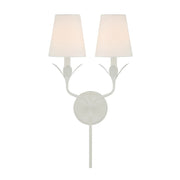 Crystorama 562 Broche 2-lt 21" Tall Wall Sconce - Matte White