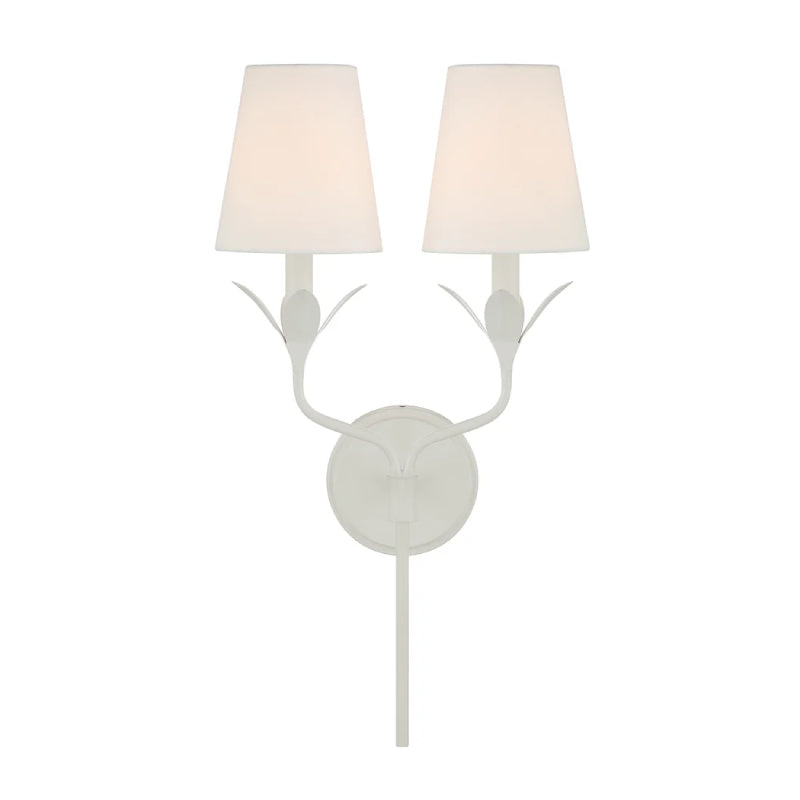 Crystorama 562 Broche 2-lt 21" Tall Wall Sconce - Matte White
