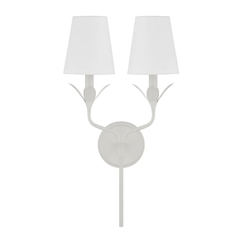 Crystorama 562 Broche 2-lt 21" Tall Wall Sconce - Matte White