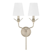 Crystorama 562 Broche 2-lt 21" Tall Wall Sconce - Antique Silver