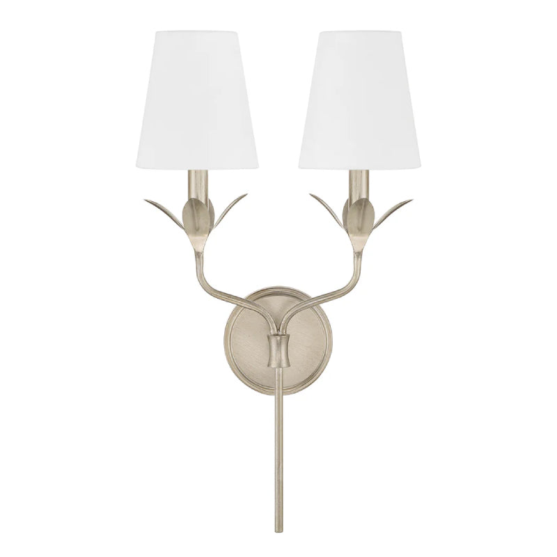 Crystorama 562 Broche 2-lt 21" Tall Wall Sconce - Antique Silver