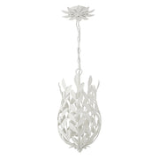 Crystorama 563 Broche 3-lt 10" LED Pendant - Matte White