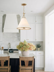 Crystorama 564 Broche 4-lt 18" LED Pendant - Antique Gold