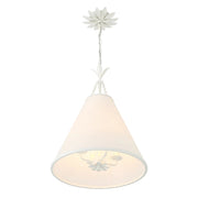 Crystorama 564 Broche 4-lt 18" LED Pendant - Matte White