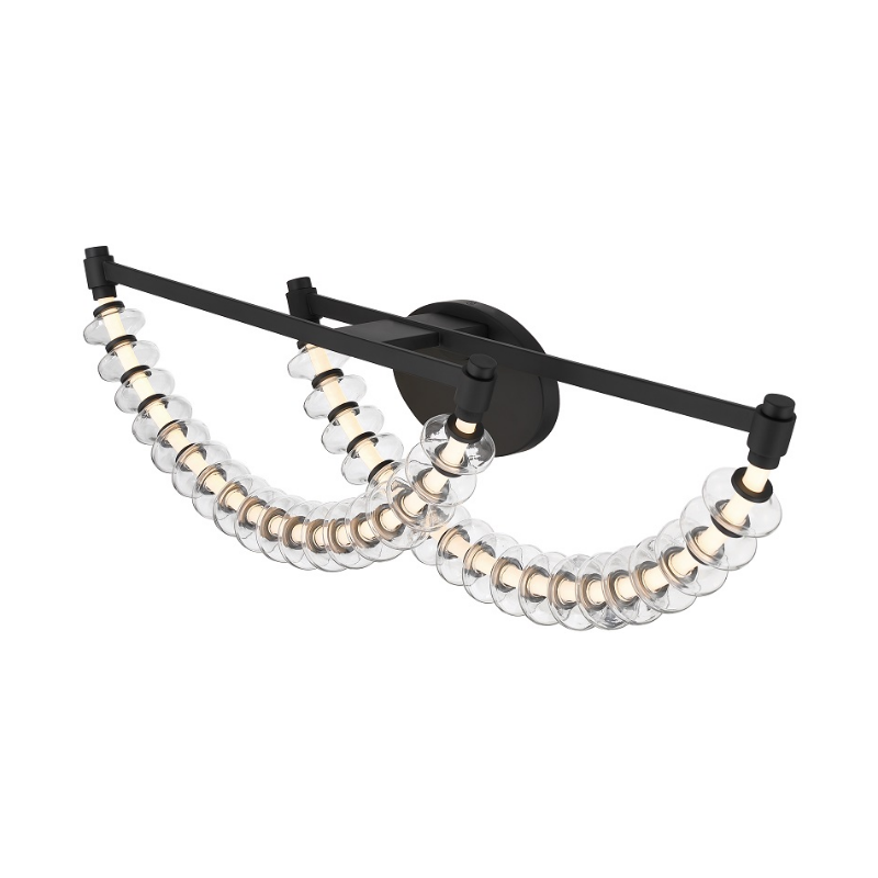 Minka Lavery 5642 Pearl 2-lt 36" LED Vanity - Dark Matte Black
