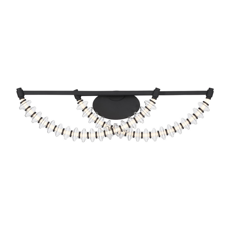 Minka Lavery 5642 Pearl 2-lt 36" LED Vanity - Dark Matte Black