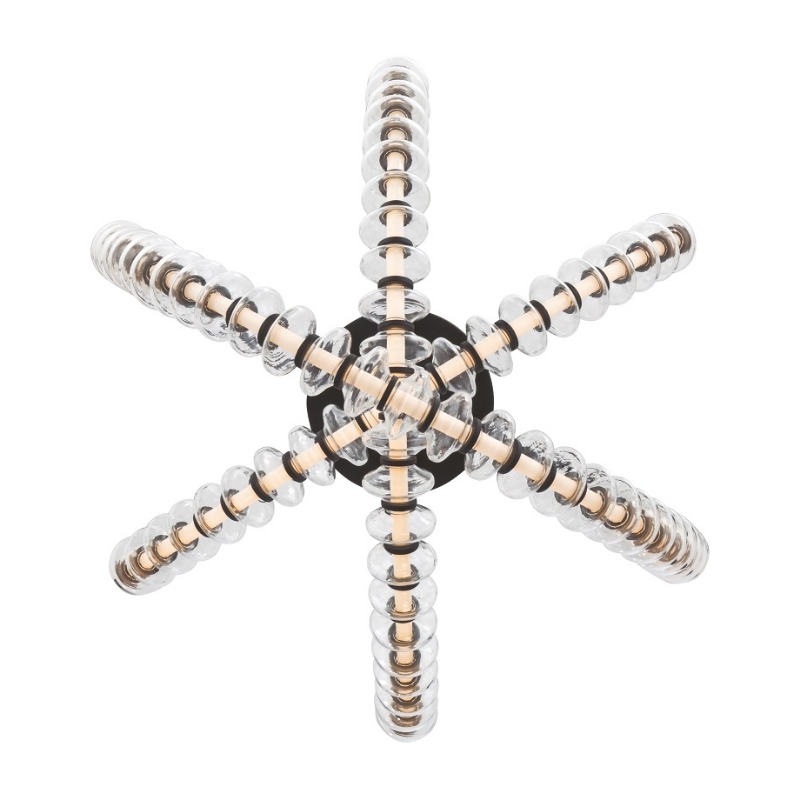 Minka Lavery 5645 Pearl 3-lt 28" LED Flush Mount - Dark Matte Black