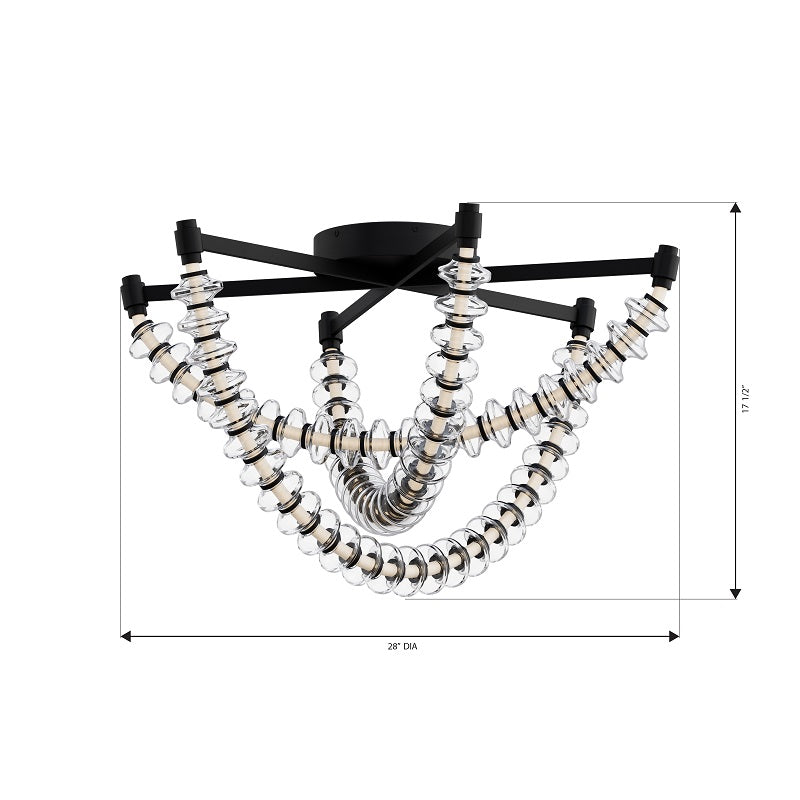 Minka Lavery 5645 Pearl 3-lt 28" LED Flush Mount