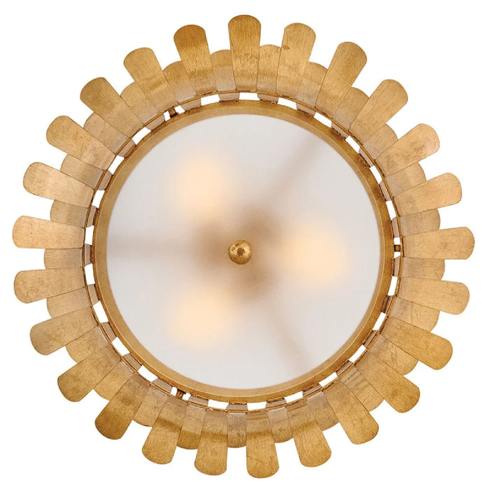 Hinkley 47693 Reina 3-lt 20" LED Semi-Flush Mount - Distressed Brass