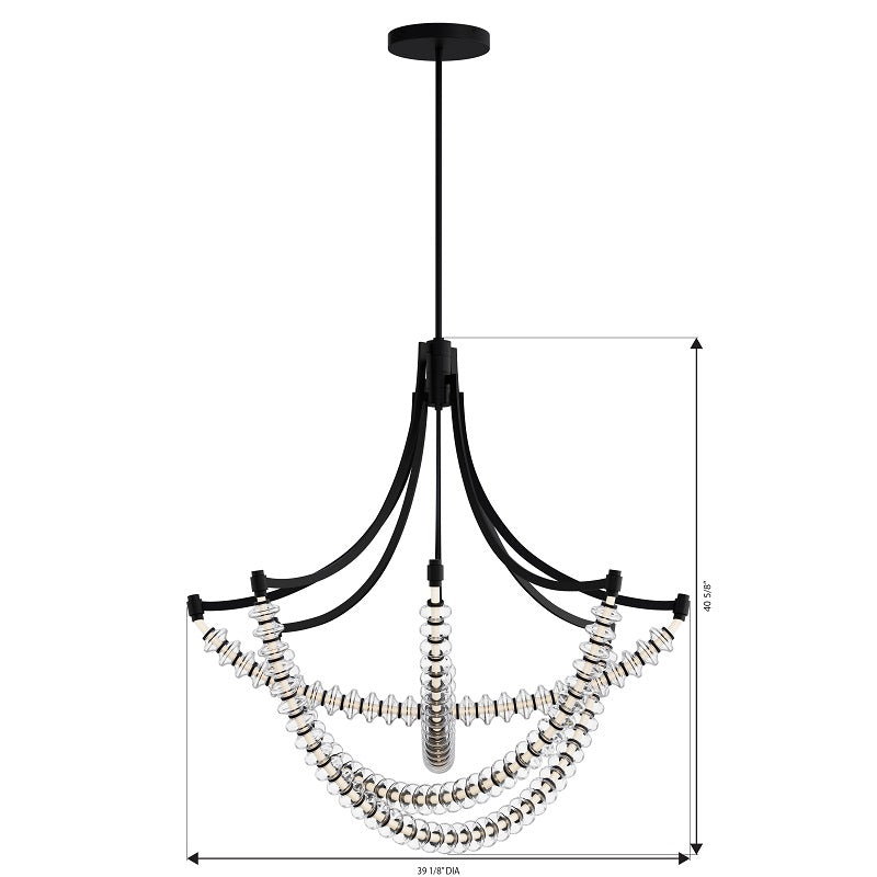 Minka Lavery 5647 Pearl 4-lt 39" LED Chandelier