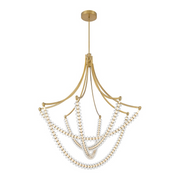 Minka Lavery 5648 Pearl 4-lt 49" LED Chandelier - Legacy Brass