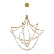 Minka Lavery 5648 Pearl 4-lt 49" LED Chandelier - Legacy Brass