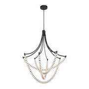 Minka Lavery 5648 Pearl 4-lt 49" LED Chandelier - Dark Matte Black