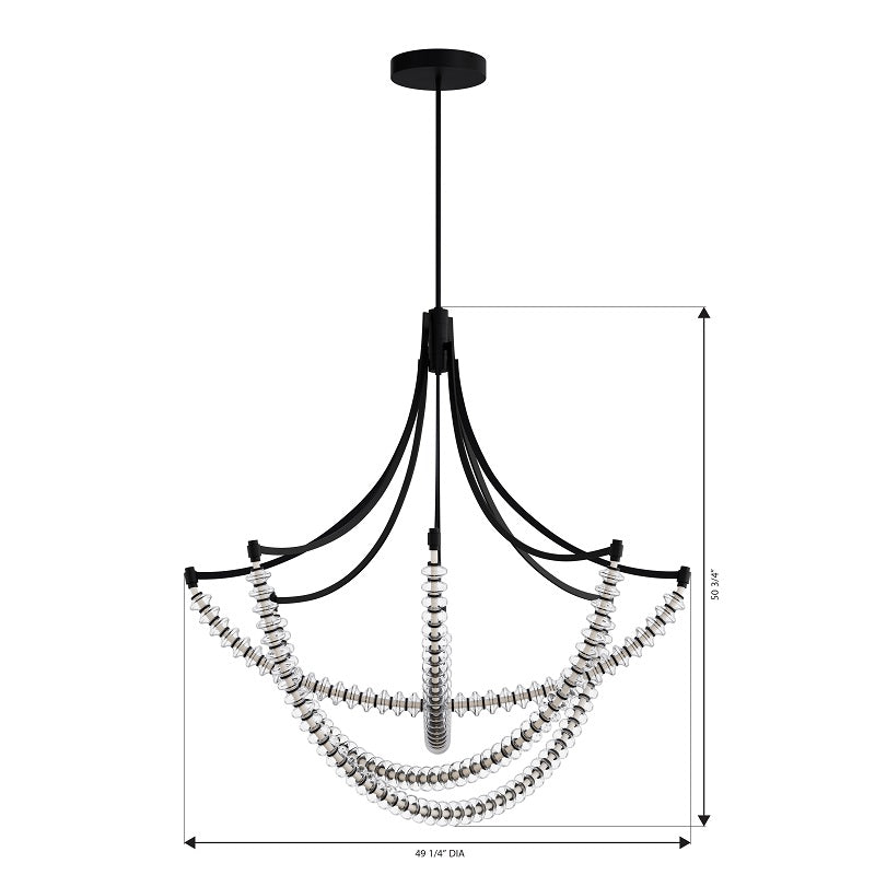 Minka Lavery 5648 Pearl 4-lt 49" LED Chandelier