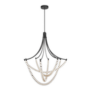 Minka Lavery 5648 Pearl 4-lt 49" LED Chandelier - Dark Matte Black
