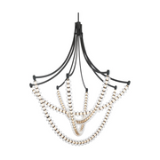 Minka Lavery 5648 Pearl 4-lt 49" LED Chandelier - Dark Matte Black