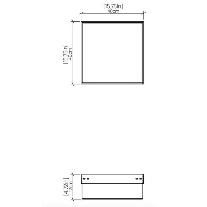 Accord 565LED Clean 1-lt 16" LED Flush Mount