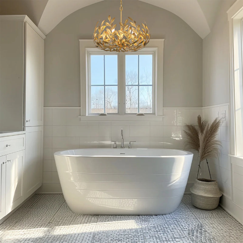 Crystorama 566 Broche 5-lt 23" Chandelier - Antique Gold