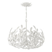 Crystorama 566 Broche 5-lt 23" Chandelier - Matte White