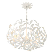 Crystorama 566 Broche 5-lt 23" Chandelier - Matte White