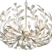 Crystorama 566 Broche 5-lt 23" Chandelier - Antique Silver