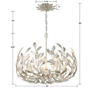 Crystorama 566 Broche 5-lt 23" Chandelier