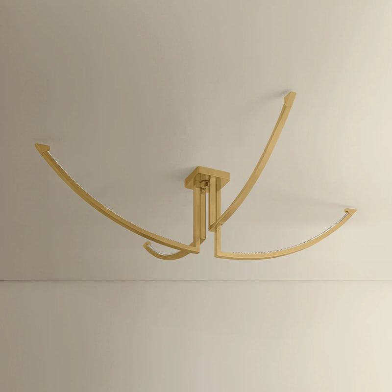 Corbett 567-60 Frankfurt 4-lt 60" LED Semi Flush Mount