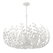 Crystorama 569 Broche 12-lt 42" Chandelier - Matte White