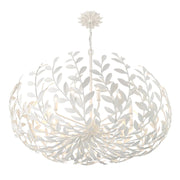 Crystorama 569 Broche 12-lt 42" Chandelier - Matte White