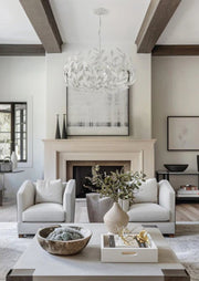 Crystorama 569 Broche 12-lt 42" Chandelier - Matte White