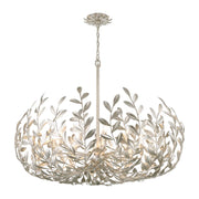 Crystorama 569 Broche 12-lt 42" Chandelier - Antique Silver