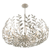 Crystorama 569 Broche 12-lt 42" Chandelier - Antique Silver