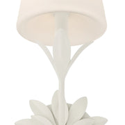 Crystorama 571-OP Broche 1-lt 15" Tall Wall Sconce - Matte White