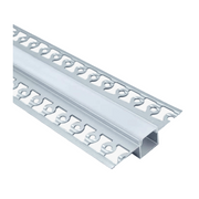 Lotus LH-5713 4-ft Trimless Mud-in Mount Aluminum Profile with White Diffused Cover (Pack of 10)