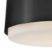 Hinkley 30072 Cedric 2-lt 13" LED Semi-Flush Mount - Black