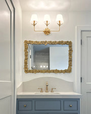 Crystorama 573-OP Broche 3-lt 25" Bathroom Vanity Light - Antique Gold