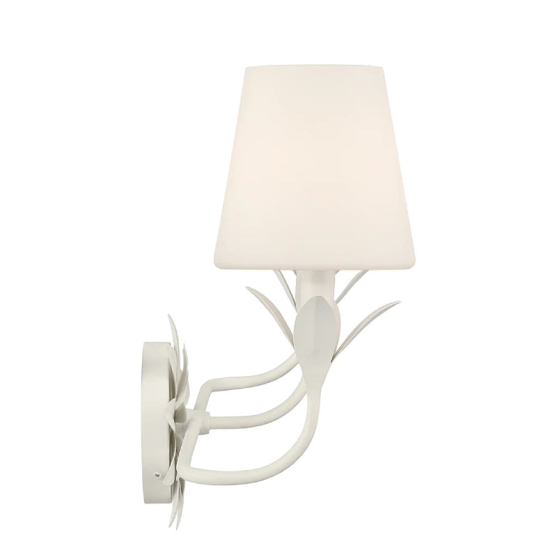 Crystorama 573-OP Broche 3-lt 25" Bathroom Vanity Light - Matte White