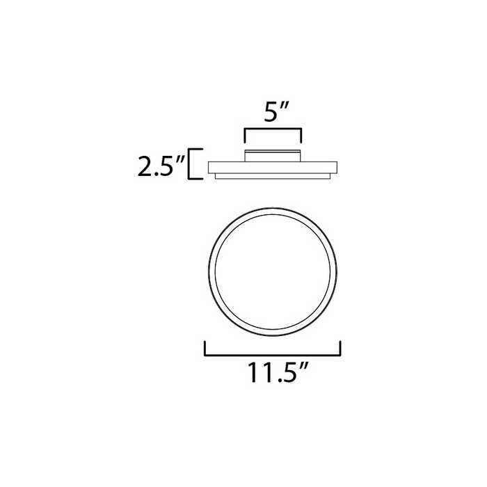 Maxim 57312 Float 1-lt 12" LED Flush Mount
