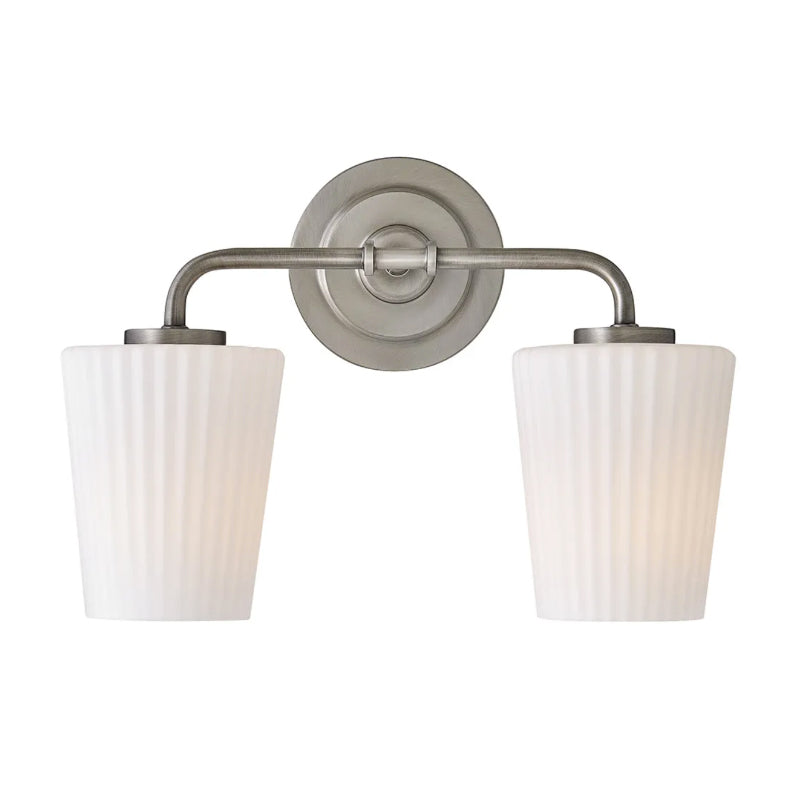 Hinkley 57402 McKenna 2-lt 15" LED Vanity Light - Antique Nickel