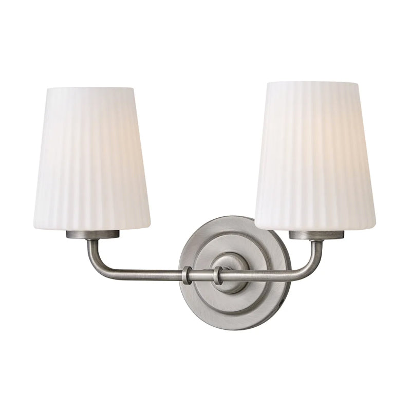 Hinkley 57402 McKenna 2-lt 15" LED Vanity Light - Antique Nickel