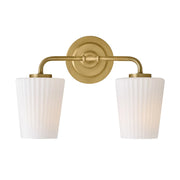Hinkley 57402 McKenna 2-lt 15" LED Vanity Light - Lacquered Brass