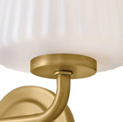 Hinkley 57402 McKenna 2-lt 15" LED Vanity Light - Lacquered Brass