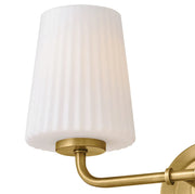 Hinkley 57402 McKenna 2-lt 15" LED Vanity Light - Lacquered Brass