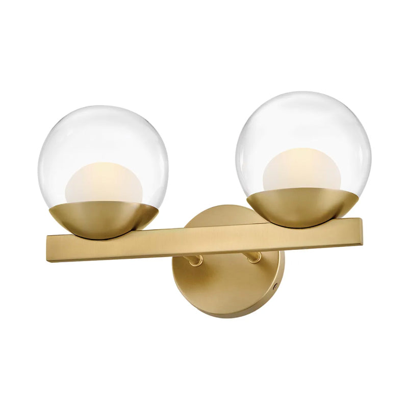 Hinkley 57442 Sunni 2-lt 15" LED Vanity Light - Lacquered Brass